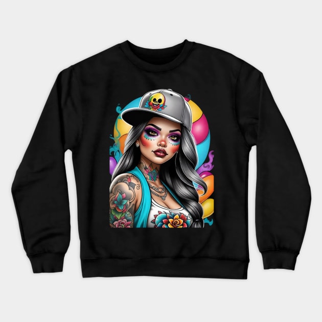 Chola Style Crewneck Sweatshirt by Absinthe Society 